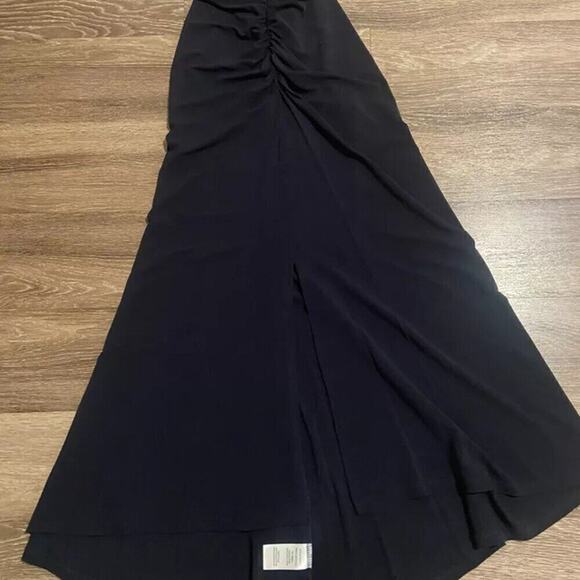 Veronica Beard Reze Gold Chain Halter Maxi Ink M - Picture 8 of 13